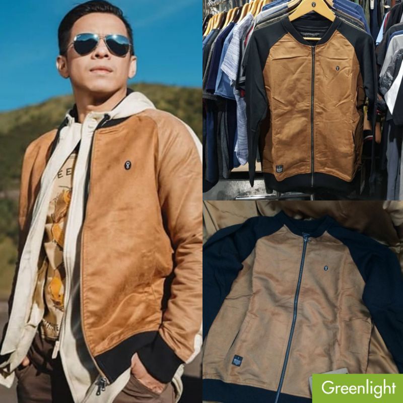 JAKET BOMBER PRIA GREENLIGHT ORIGINAL