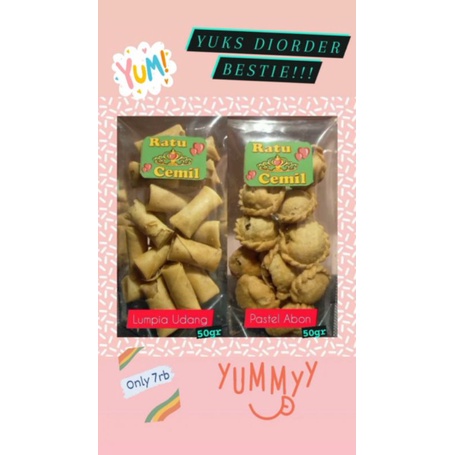 

Snack Cemilan Pastel Abon & Lumpia Udang