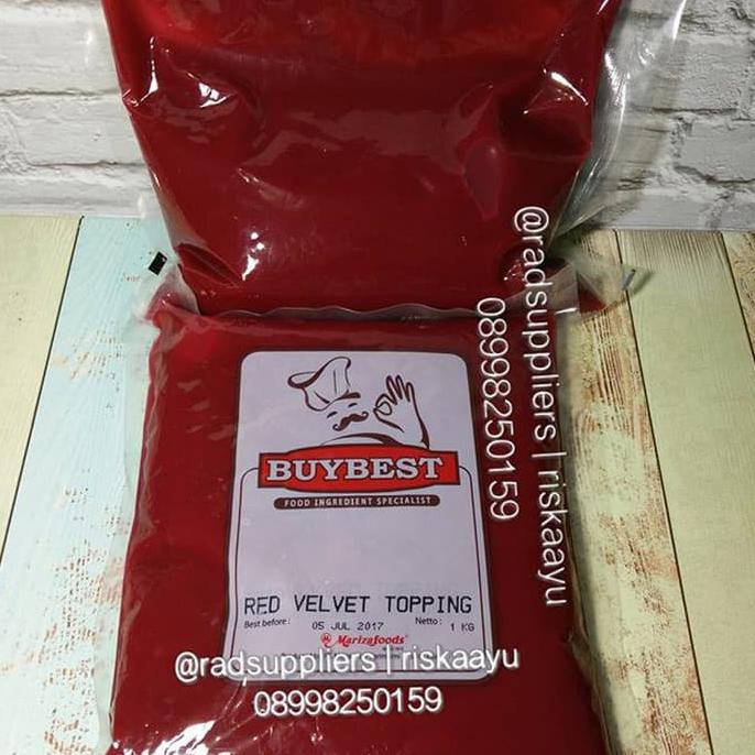 

Red Velvet Topping Marizza 1kg, Kemasan Ekonomis, Best Product!