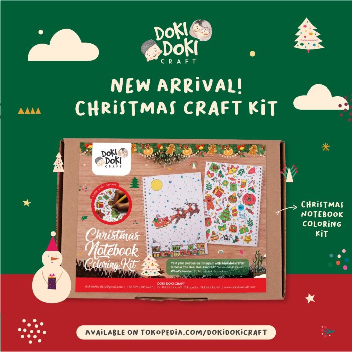 

Produk Terbaru Christmas Notebook Coloring Kit - Doki Doki Craft Diy Natal