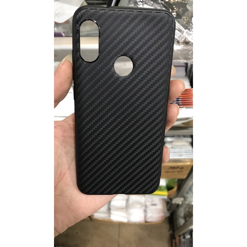 Slim case carbon anti panas black for xiaomi mi a2 lite