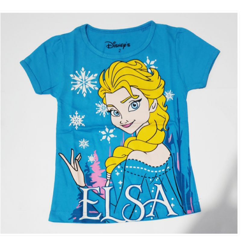 kaos anak frozen biru kaos anak elsa frozen baju elsa frozen anak elsa tee baju frozen biru kode FAS