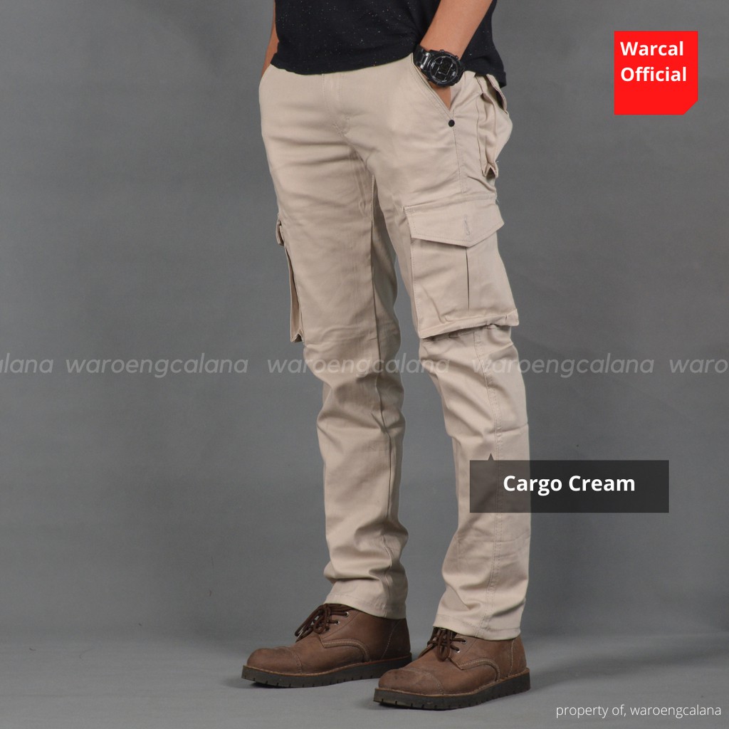 Malmo Celana Cargo Panjang Cream