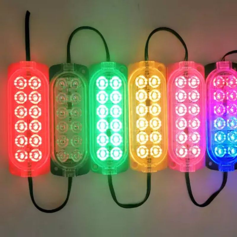 Modul Led Lampu Kolong Mata 12 Bening 12V &amp; 24V Anti Air Nyala Diam