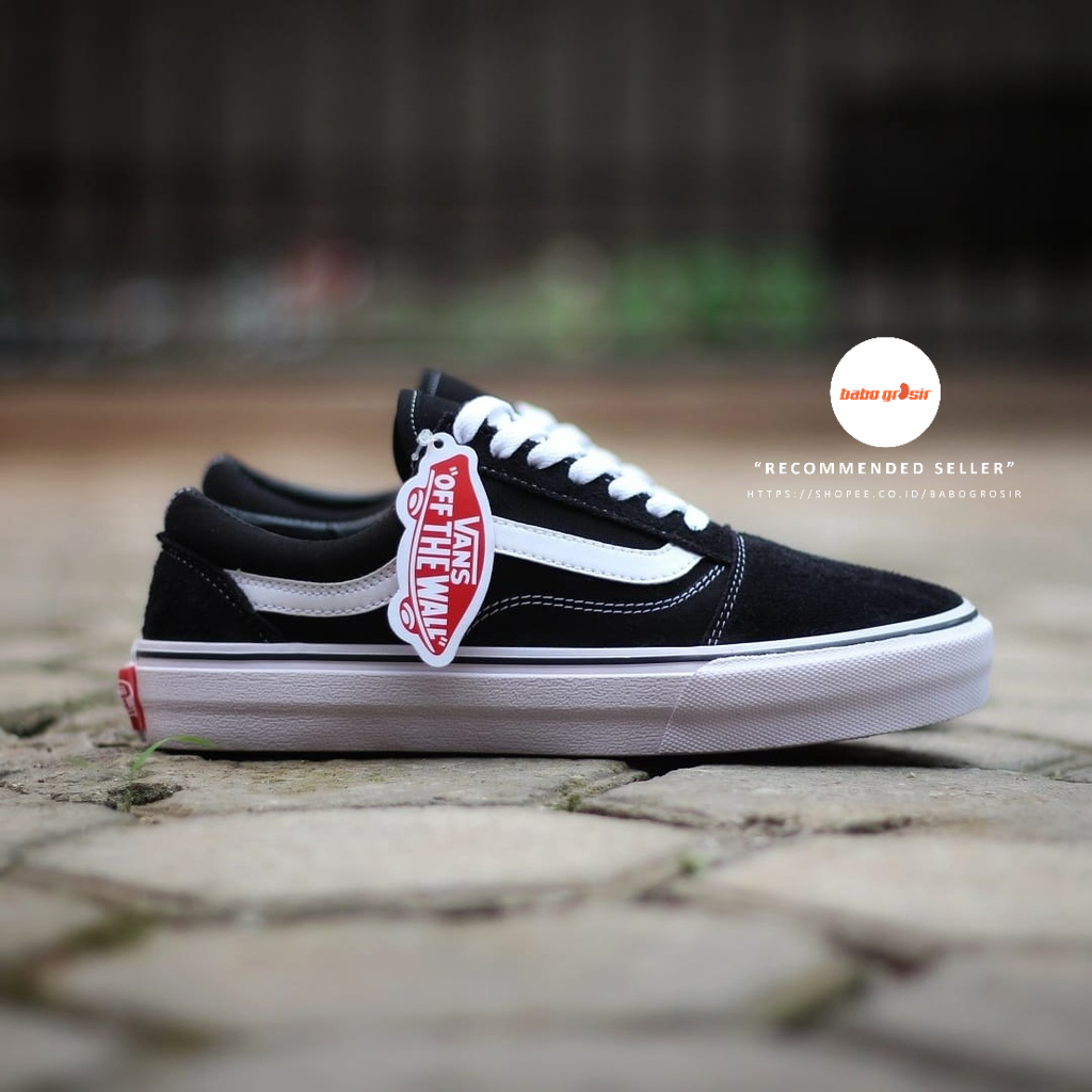 PROMO Sepatu Vans Oldskool Classic Black White Bahan Suede Mercy, Kanvas, Waffle DT, Tag Made in Vietnam| Sneakers Pria dan Wanita Premium Import Quality