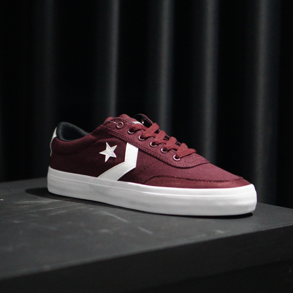 CONVERSE COURTLAND BURGUNDY