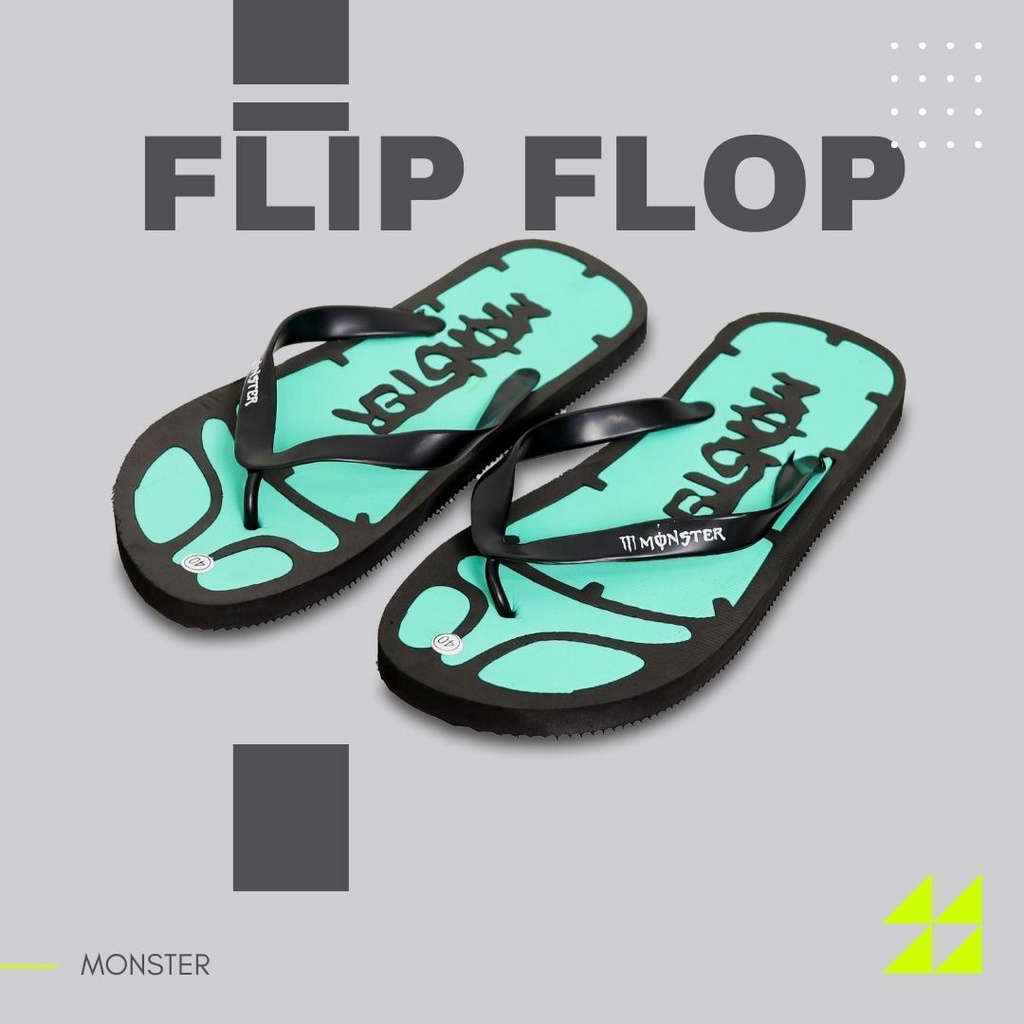 Sandal Jepit Pria Flip Flop Eva Sponge Puzzle