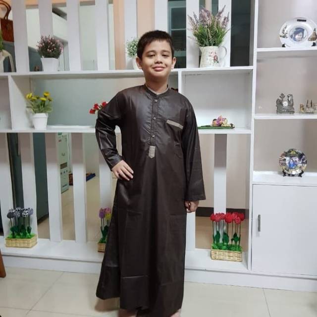 Baju muslim jubah anak remaja laki laki