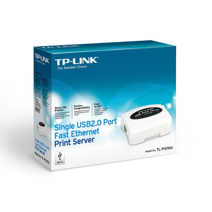 Miliki TP-Link TL-PS110U Single USB2.0 Port Fast Ethernet Print Server terbaik