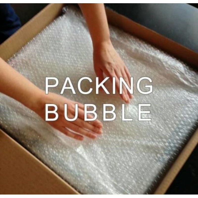 

Bubble wrap extra tambahan packing untuk keamanan paket anda