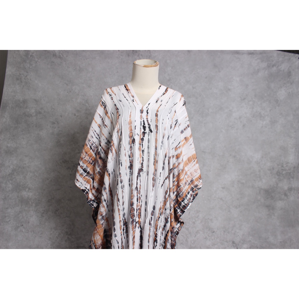 kaftan jumbo tie dye bahan rayon tebal khas bali style kekinian dan terbaru