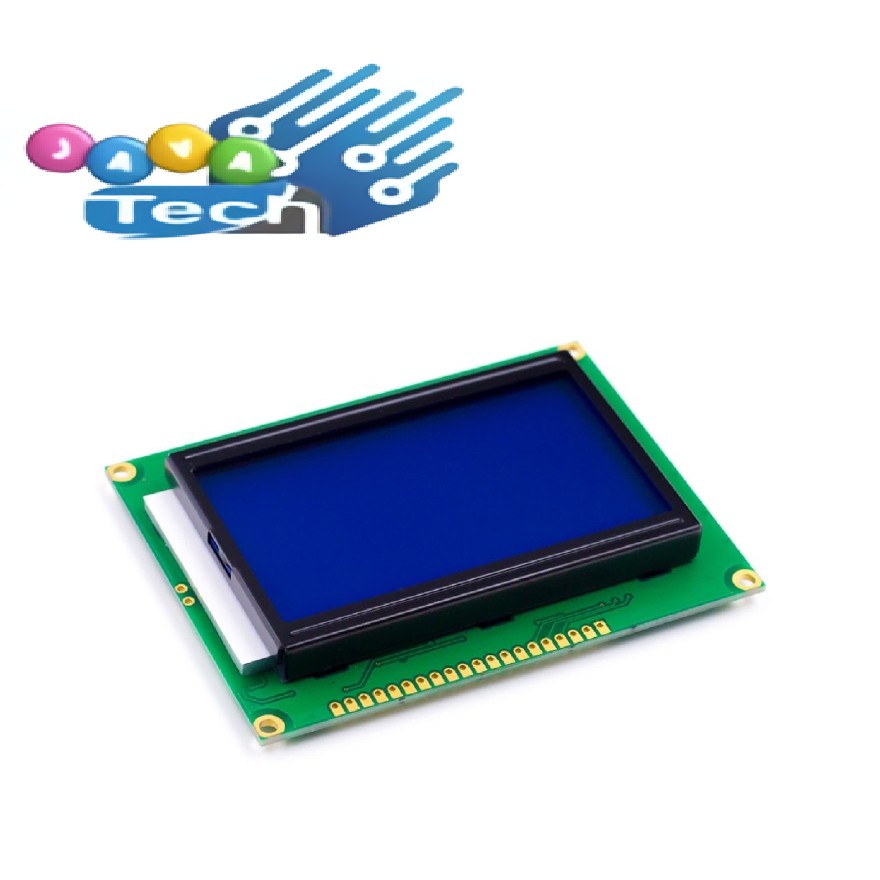 Graphic LCD 128x64 Module White on Blue LCD Grafik 12864