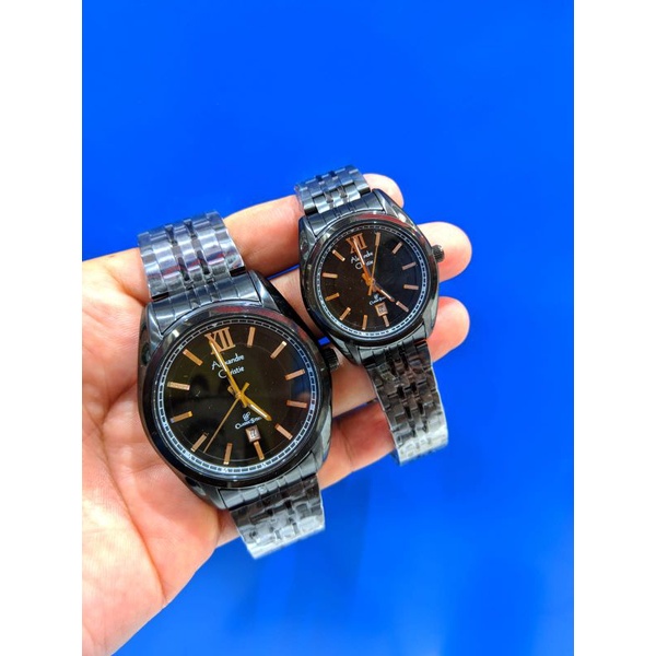 jam tangan couple Alexandre christie AC 8501 LD classic style rantai