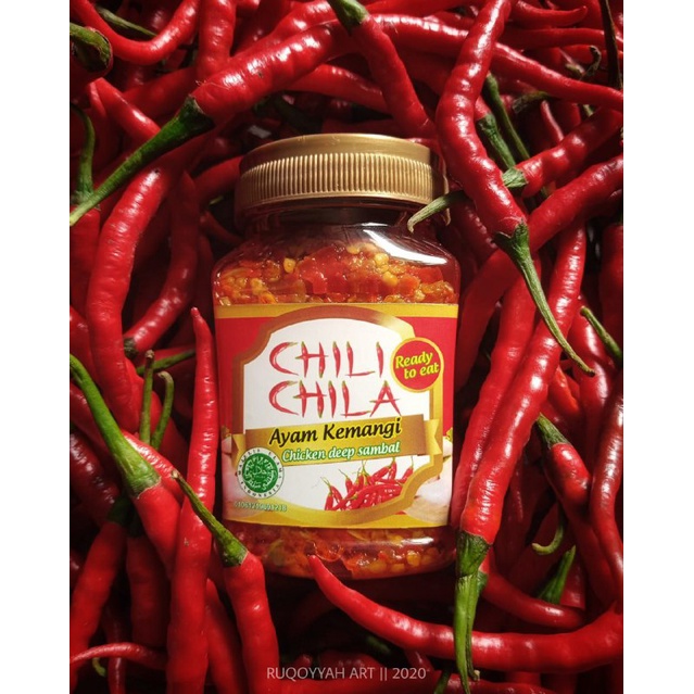 

SAMBAL AYAM KEMANGI CHILI CHILA Sambel Kemasan Rasa Rumahan Enak Pedas Halal Murah