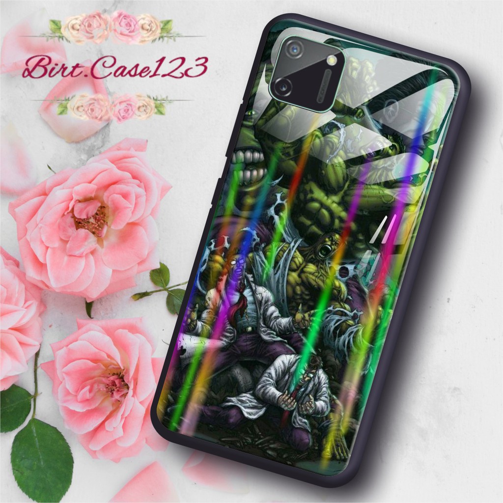 BC Case Gambar HULK back case glass aurora xiaomi redmi 4a 5a 6a 7a 8a 3 4x note4 note4x note5 note8