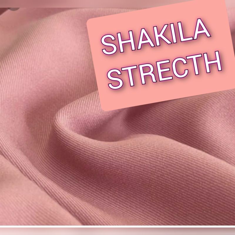 Kain Katun Shakila Strecth adem eceran meteran