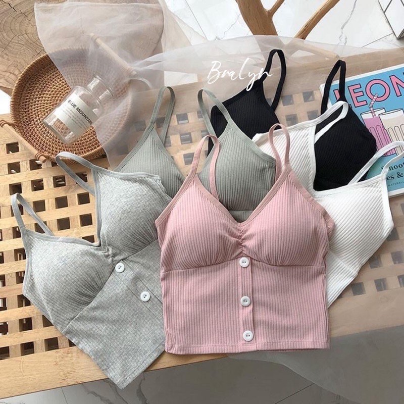 COD SWEETY TANK TOP (include cup bra,ada cup busa,korean tanktop,crop top,inner,bra,bralette)