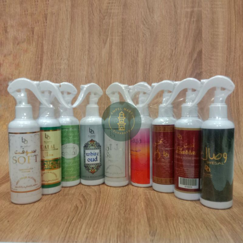 Spray Pengharum Ruangan Merk BO Jaffar Original 250ml Aroma Sabaya,Bakhour Touch Me,Sultan,Dll.