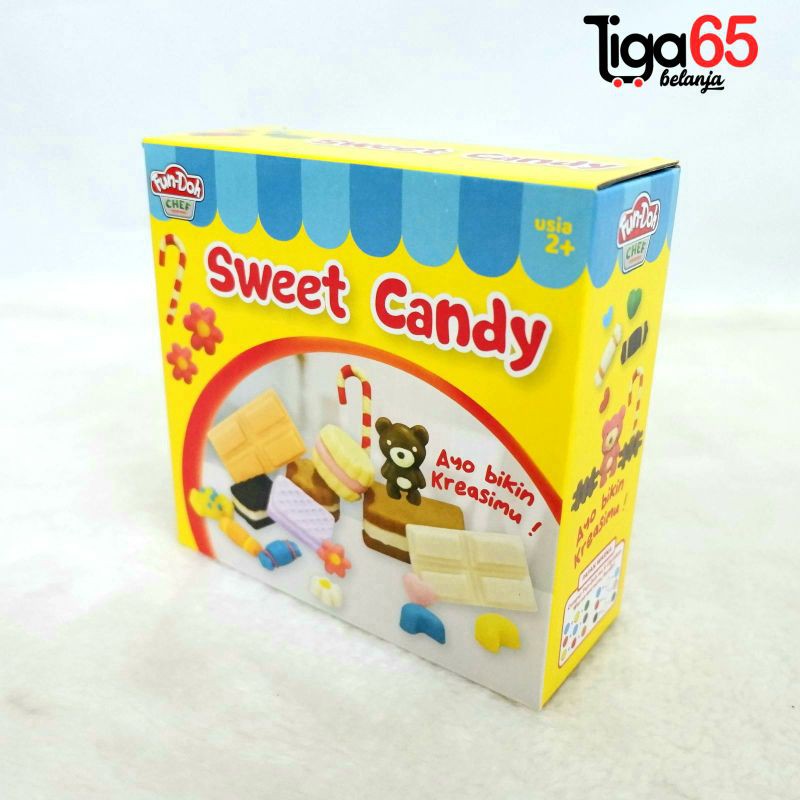 Fun Doh / Lilin Mainan Anak / Mainan Edukasi / Clay / Sweet Candy / Fun Dough Sweet Candy