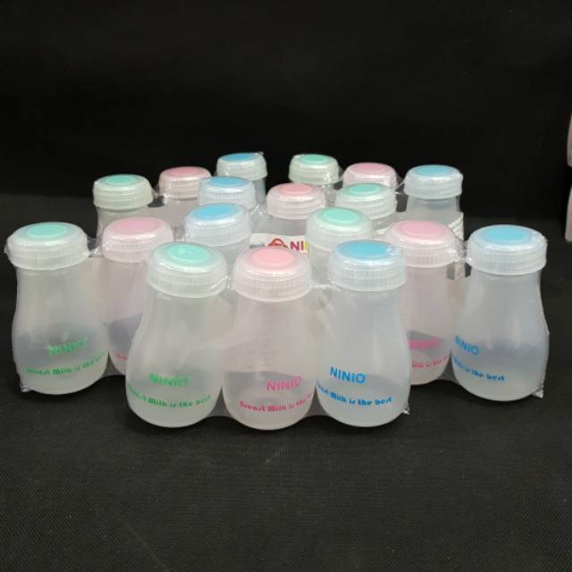 Botol Penyimpan Asi Ninio isi 3/3pcs Botol Penyimpan Penyimpanan saver Asi 120 ML NINIO BA2171 breastmilk storage bottle BPA FREE