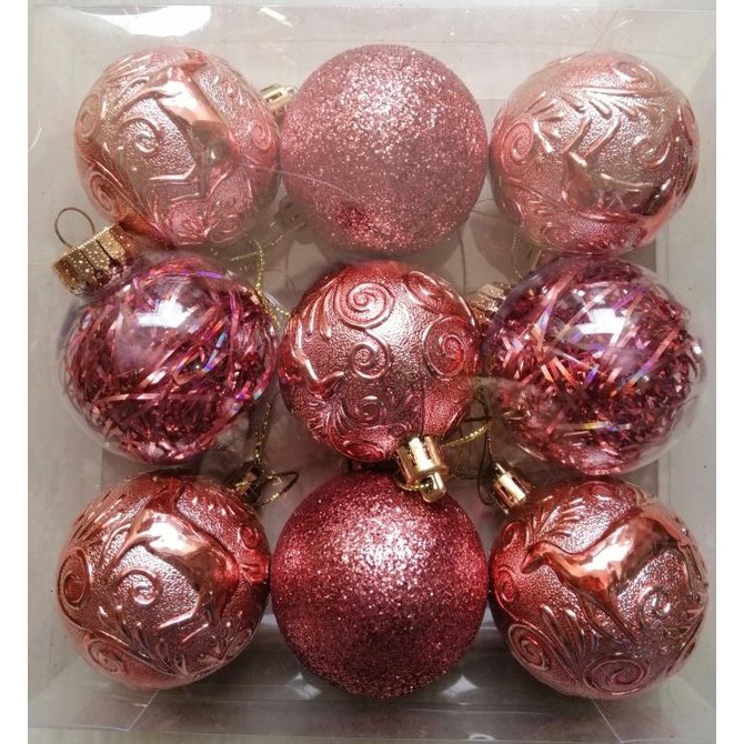 

[PROMO SPESIAL] BOLA HIASAN NATAL 6CM ISI 9PCS-ROSE GOLD-RRQ