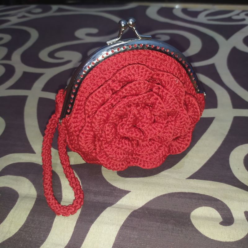 Dompet Koin Behel / Dompet Koin Rajut / Dompet Rajut / Coin Purse