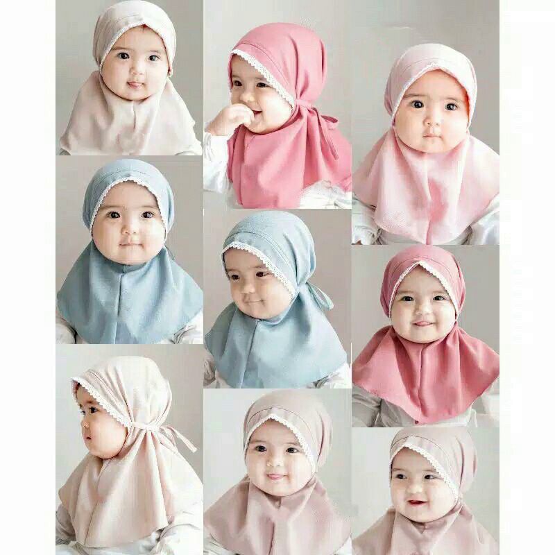 BERGO BAYI RENDA / JILBAB KERUDUNG ANAK / HIJAB ANAK