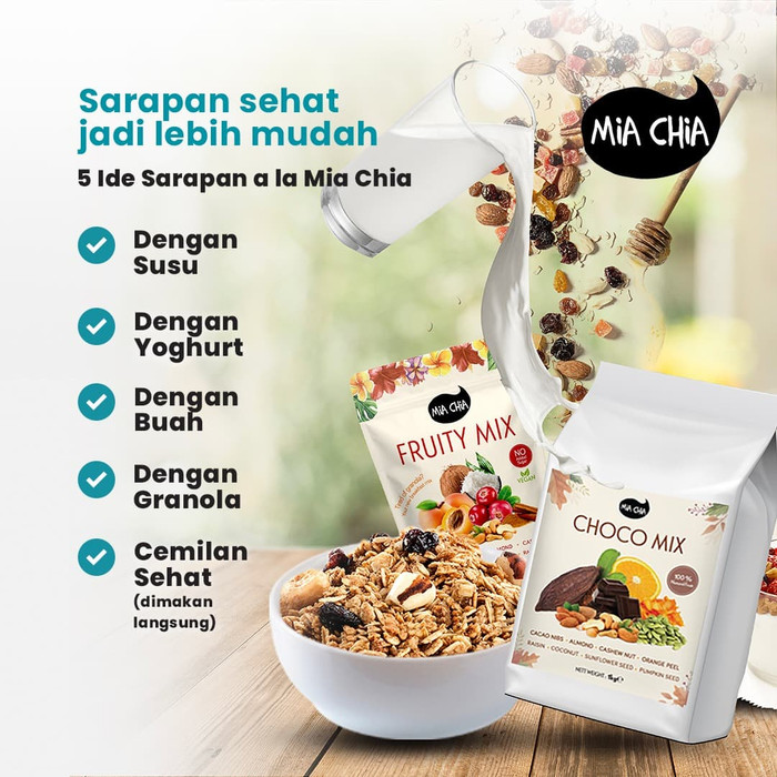 

FRESH STOK HEALTHY SNACK MIA CHIA CHOCO MIX 200G