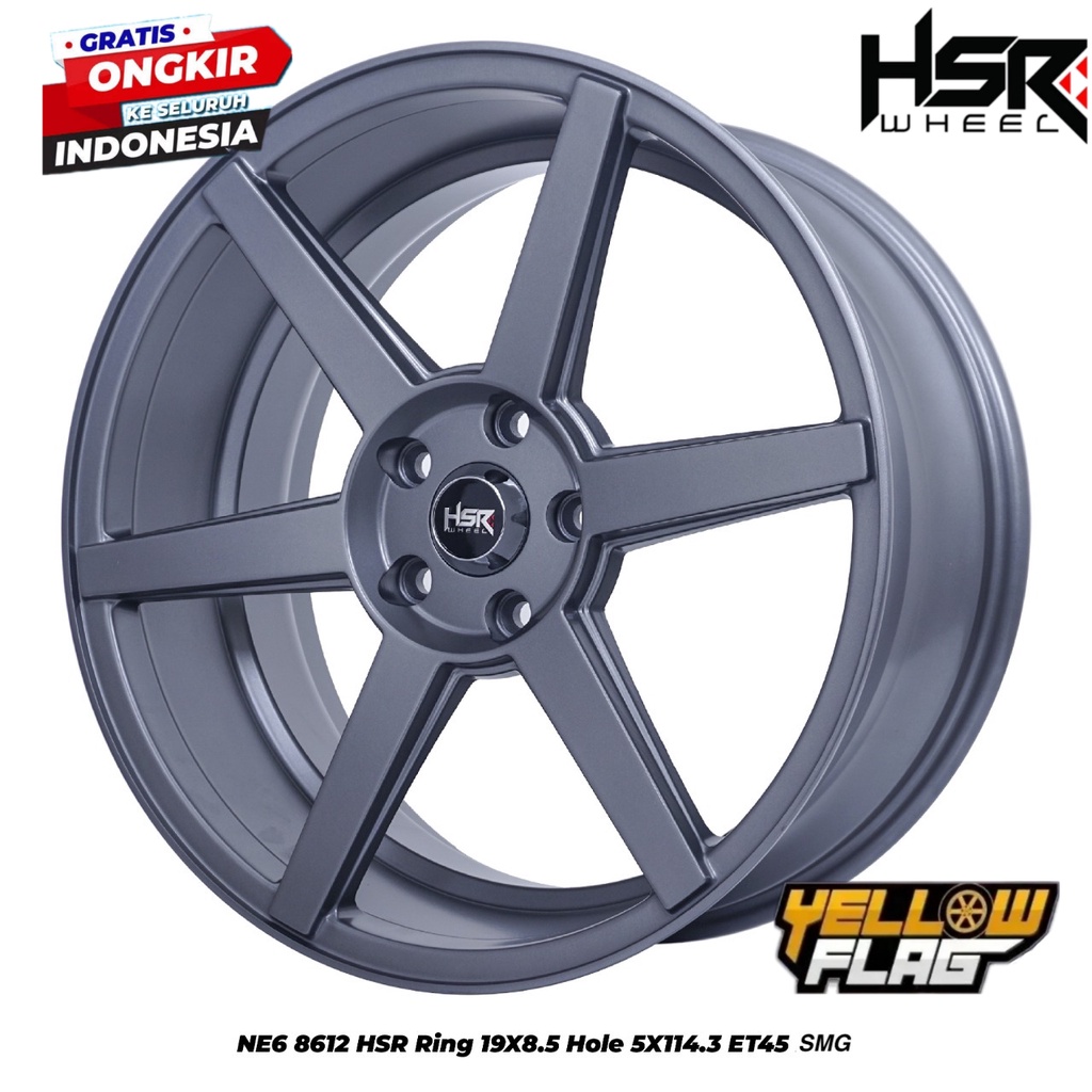 Velg Mobil Accord New Alphard HSR NE6 Ring 19 Lebar 8,5 Pcd 5x114,3