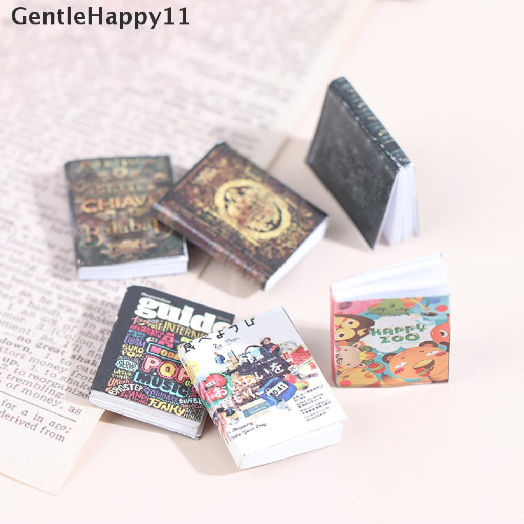 Gentlehappy 1PC Miniatur Buku Mini Dekorasi Rumah Boneka 1: 12