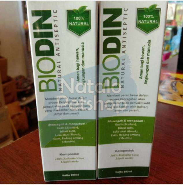 Biodin spray 100ml / Obat Kulit Hewan / Jamur / Borok / Luka / Kudis / Kucing / Anjing