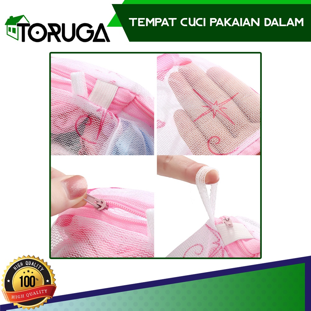 Keranjang Cucian Tempat Pakaian Kotor Underware BH Laundry Pouch BRA Kantong Mesin Cuci Transparant