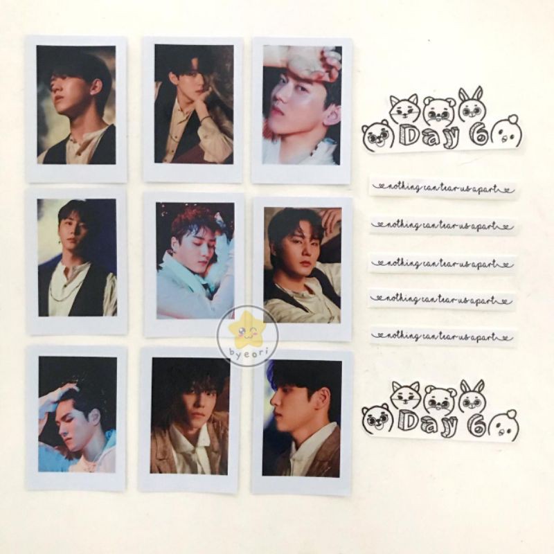 DAY6 THE BOOK OF US : GLUON nothing can tear us apart PHOTO CARD SET + sticker denimalz (unofficial)