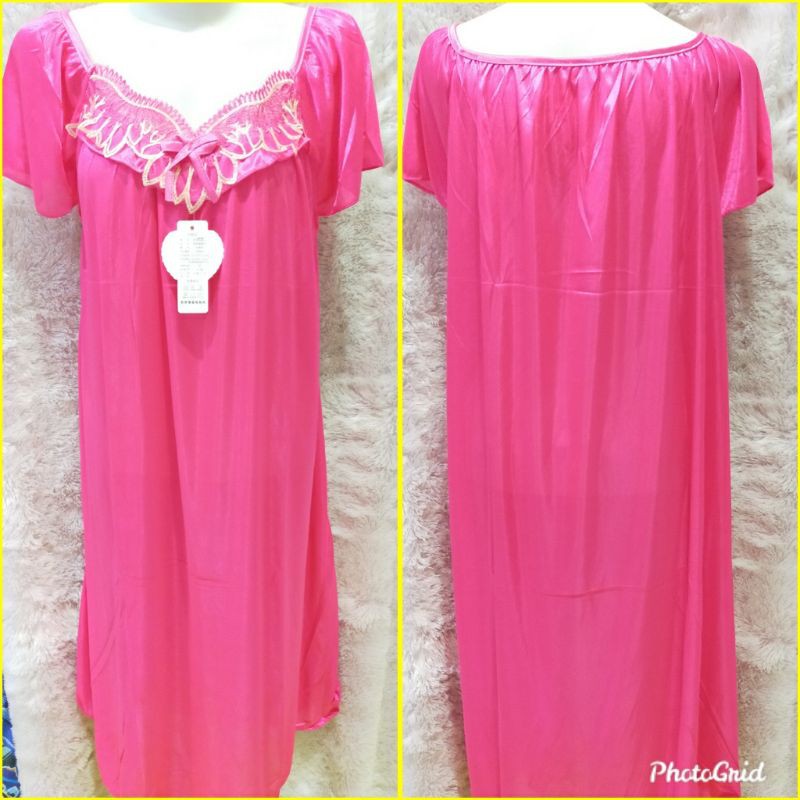 lingerie satin sutera daster jumbo allsize