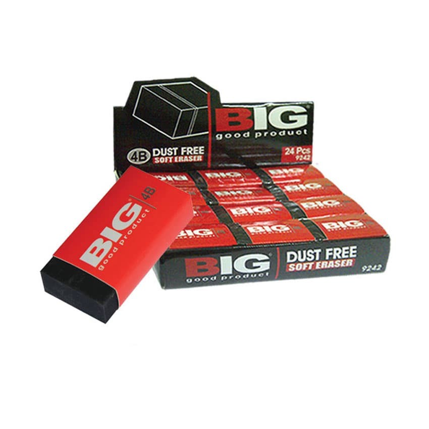 

ERASER, PENGHAPUS, STIP 9242 BLACK BIG ISI 24 pcs