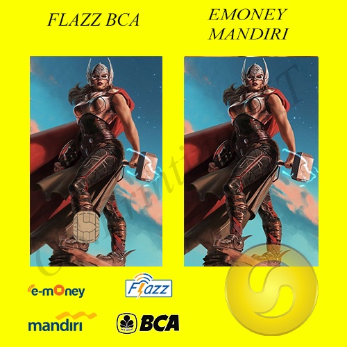 CUSTOM KARTU FLAZZ BCA GENERASI 2 ATAU EMONEY/SALDO 0 -THOR EDITION