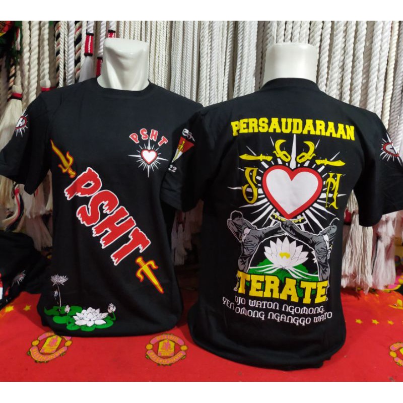KAOS PSHT SABLON FULL DEPAN BELAKANG - KAOS PSHT TERBARU, KAOS AISHITERU PSHT