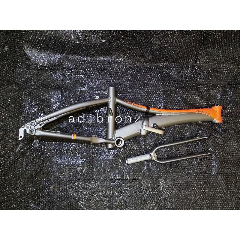 frame sepeda fxsaga 20" alloy discbrake not fnhon gust storm blast