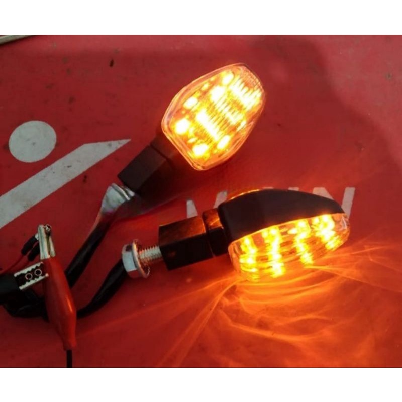 Sen led mini model tiger sepasang kiri kanan tiger megapro cb vixion rxking dll