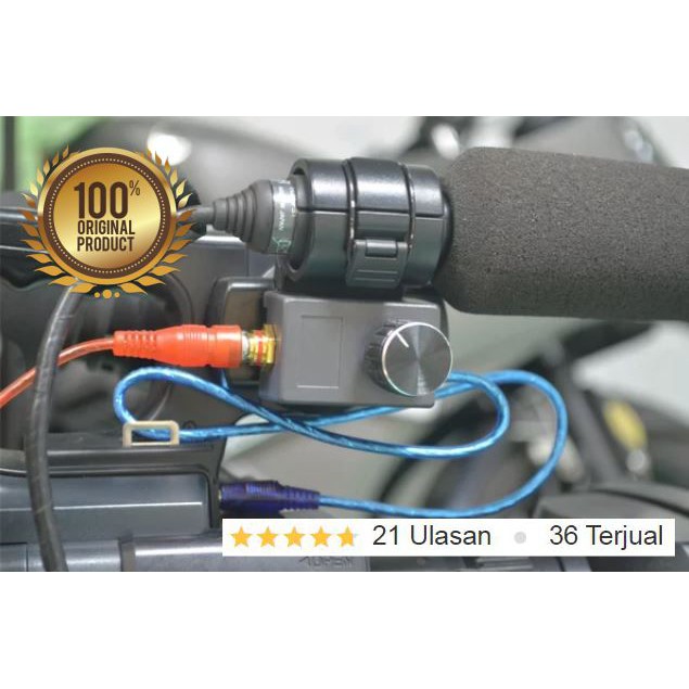 Perekam Suara dari Mixer ke Kamera DSLR atau Shooting stereo Versi Kecil alat Audio Recorder volume