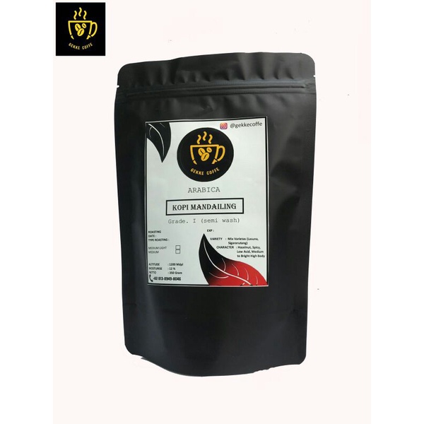 

Kopi Mandaling Grade 1/ arabica 150 Gram ( Bubuk / Biji ) Gakkecoffe