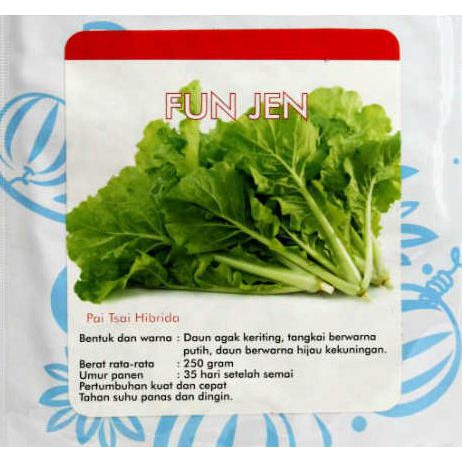 Benih SAWI KERITING FUN JEN (isi-50) Biji Bibit Sayur