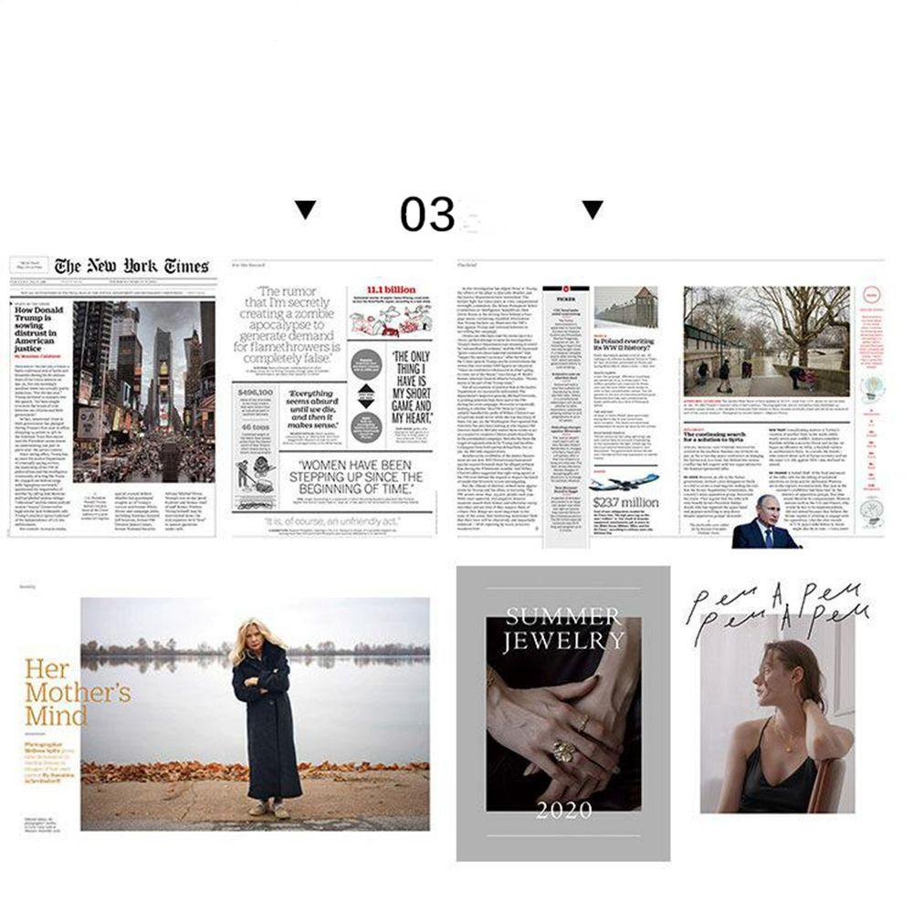 Solighter Photo Props Hiasan Rumah Majalah Foto Properti Fotografi Multifungsi Wrapping Paper