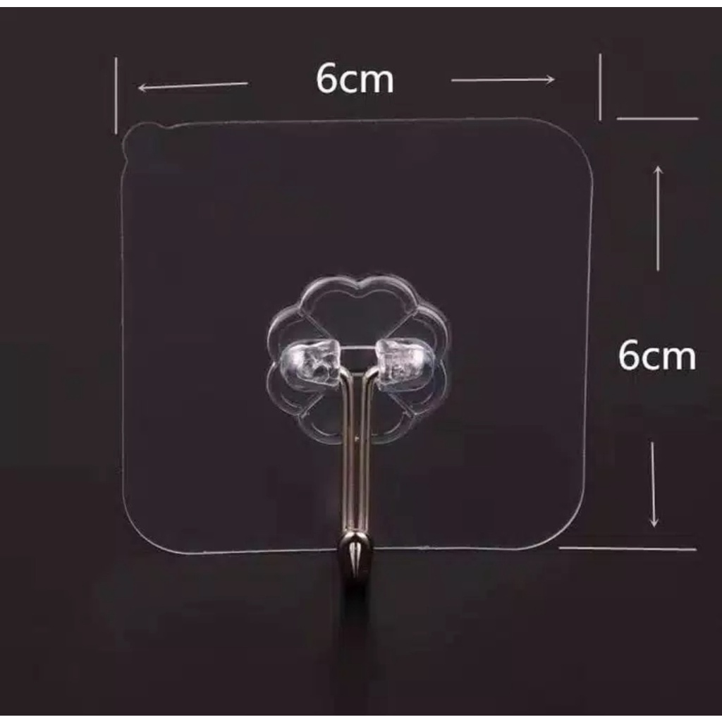 Gantungan Dinding Serbaguna Transparan Tempel Dinding