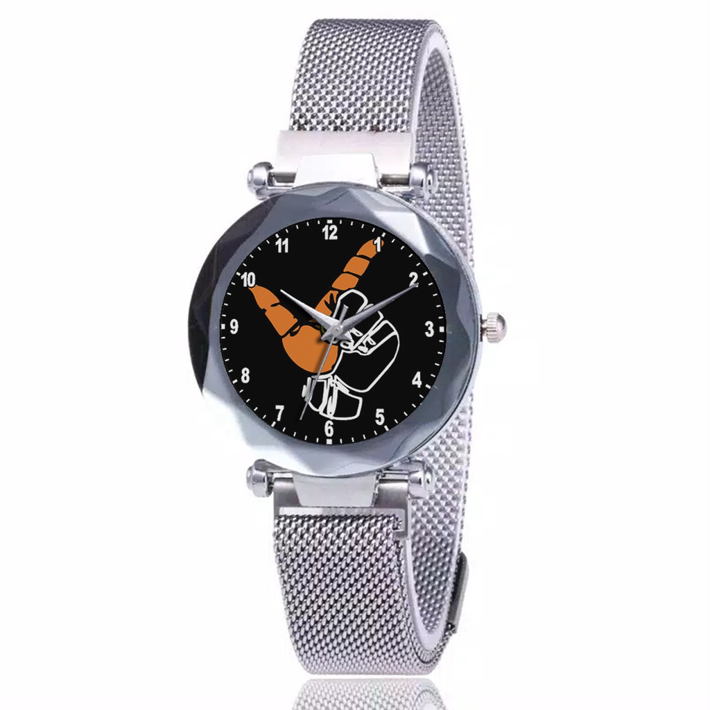 Jam Tangan Wanita Custom - Jak Angel PERSIJA MOTIF 7 Free Box &amp; Batre Cadangan