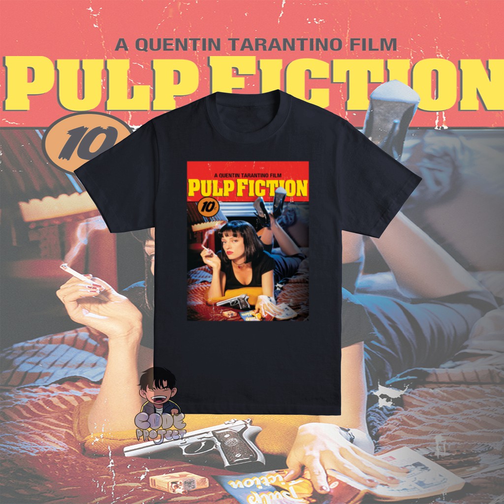 PULP FICTION - kaos film retro - kaos pulp fiction - movie tshirt pulp fiction