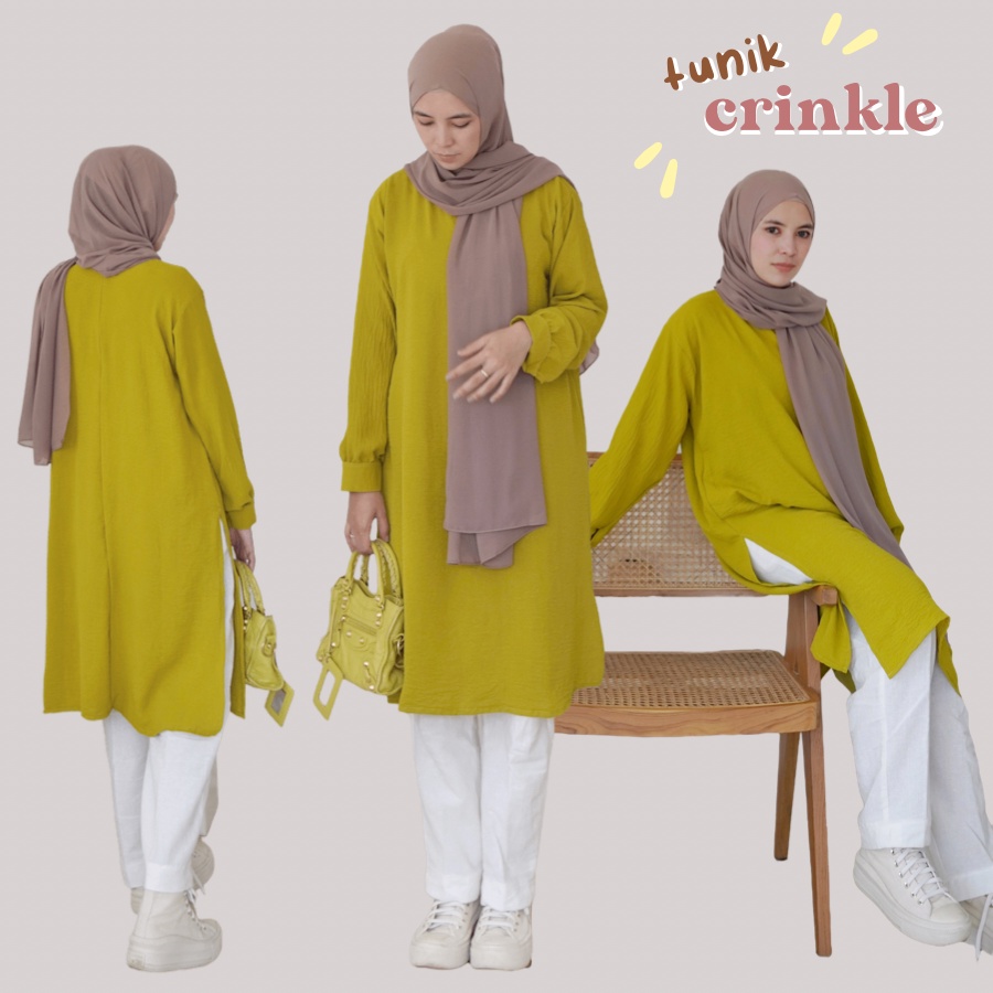 LONG TUNIK CRINKLE LD 110/ TUNIK AIRFLOW/ TUNIK CRINKLE