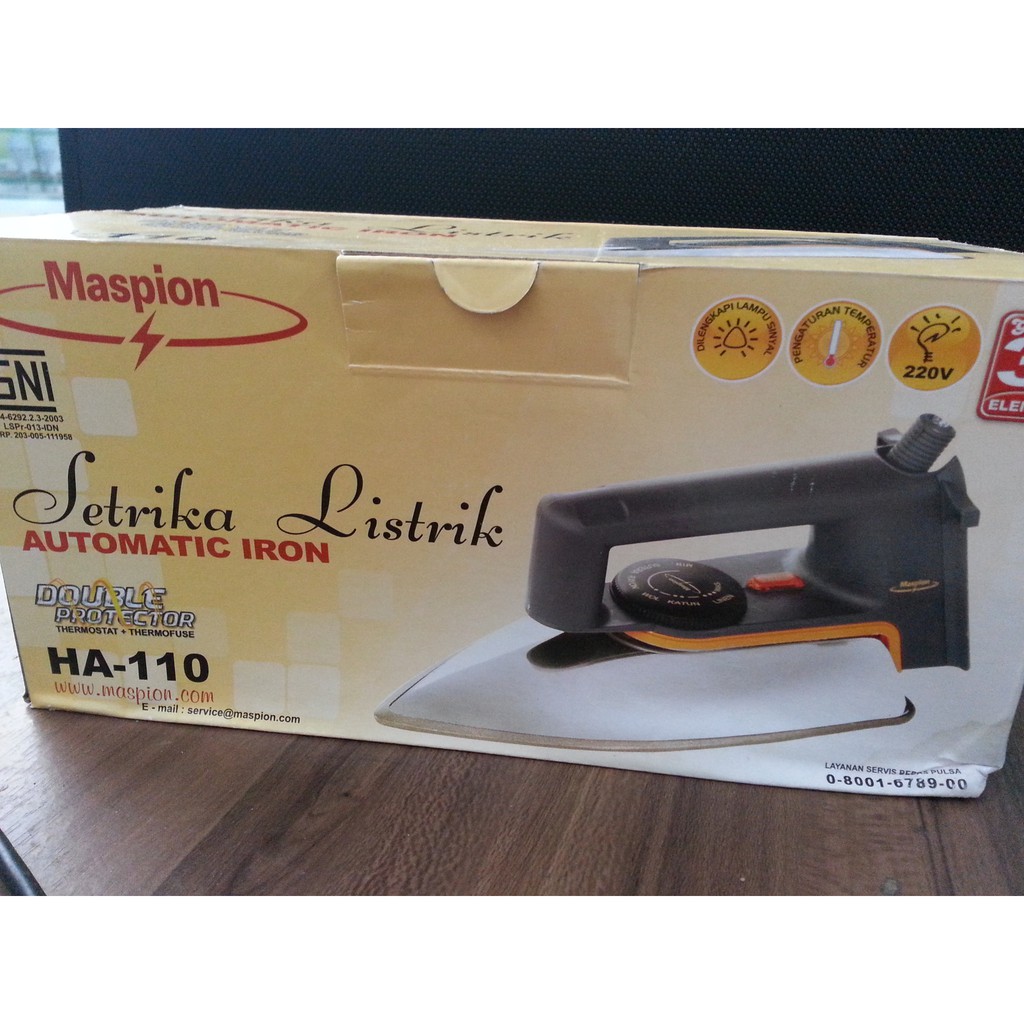 Seterika Maspion HA110 / Setrika Maspion Garansi