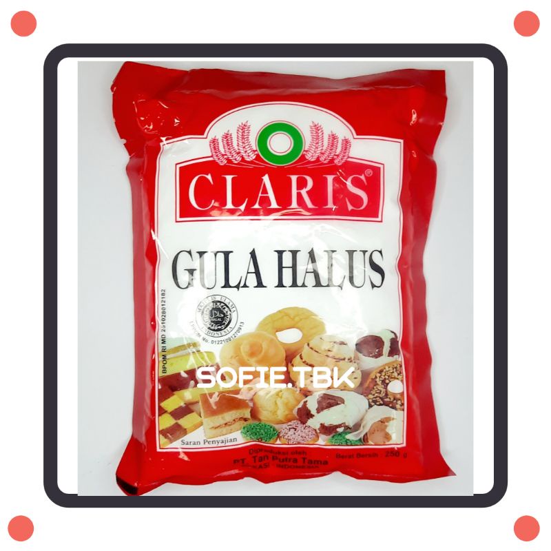 

Claris Gula Halus Manis 250gram