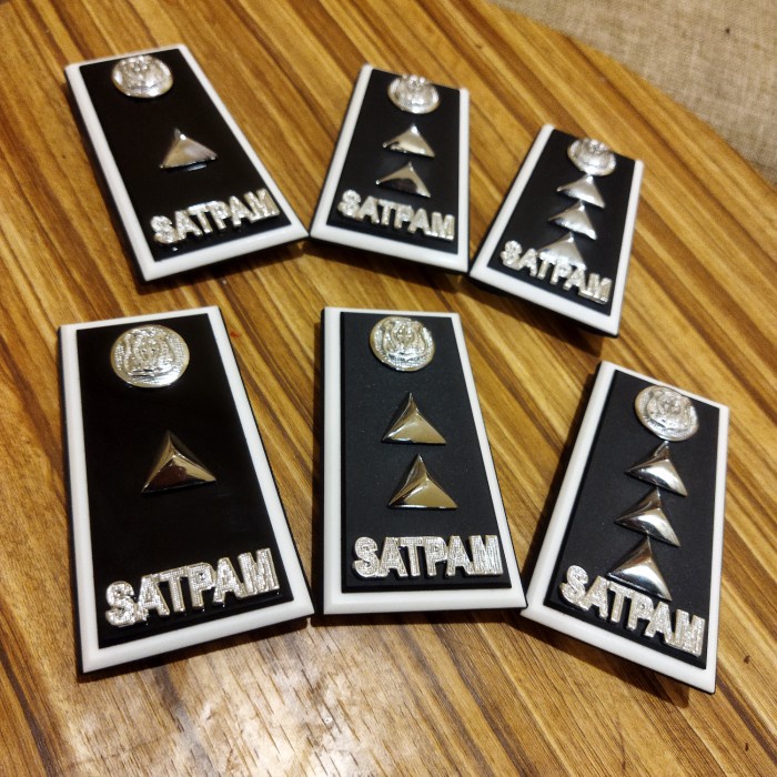 

r404mjt Pangkat Satpam Pelaksana 1 Alas Full Mika/Akrilik Exclusive Terbaru Rg050Rg